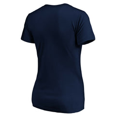 New York Giants Women's Banner Wave V-Neck T-Shirt - Navy cheap