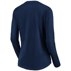 Baltimore Ravens Women's Banner Wave V-Neck Long Sleeve T-Shirt - Navy online