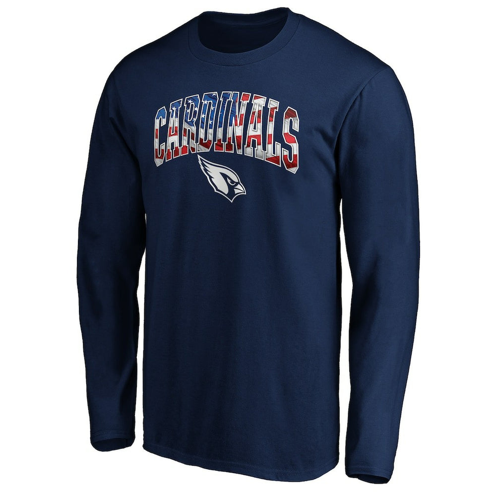 Arizona Cardinals Banner Wave Long Sleeve T-Shirt - Navy sale