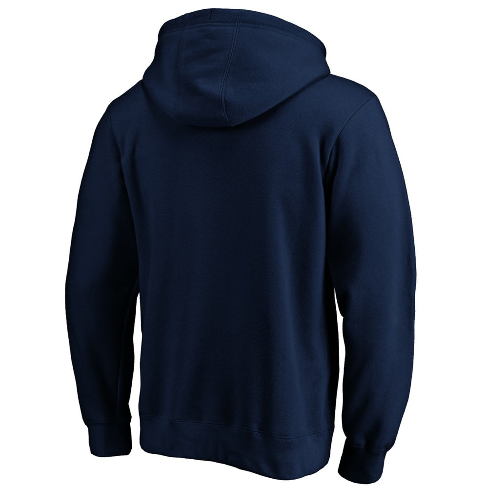 Tampa Bay Buccaneers Banner Wave Fitted Pullover Hoodie - Navy for sale
