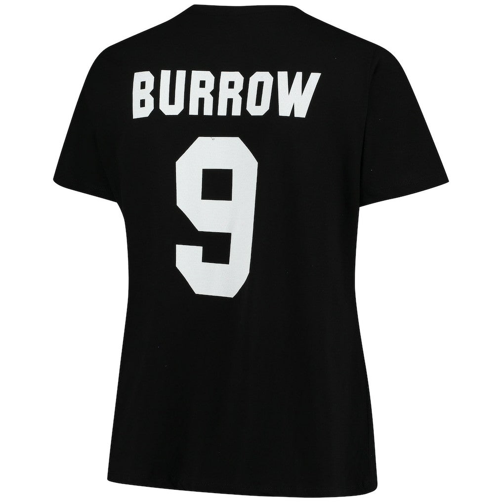 Joe Burrow Cincinnati Bengals Women's Plus Size Name & Number V-Neck T-Shirt - Black online