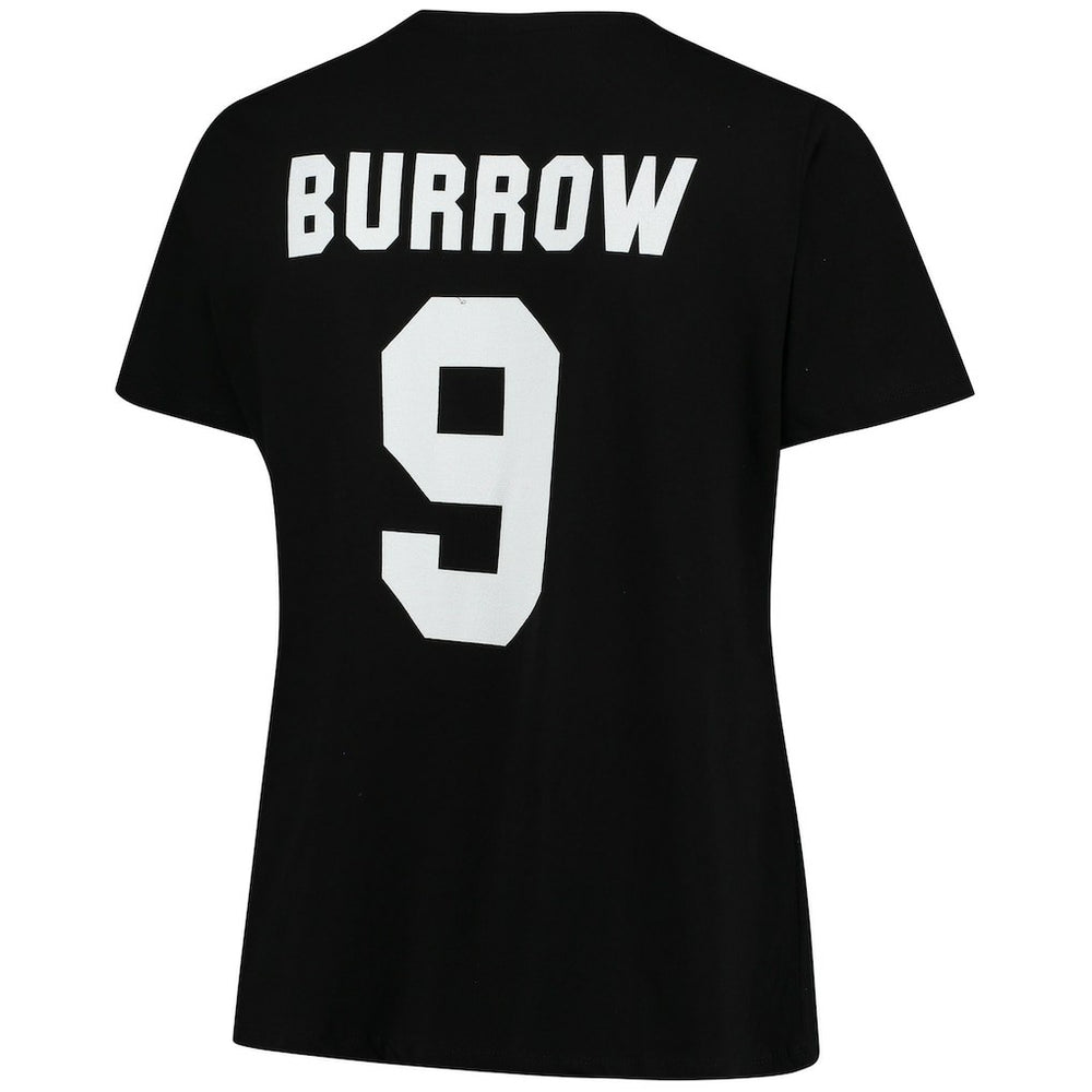 Joe Burrow Cincinnati Bengals Women's Plus Size Name & Number V-Neck T-Shirt - Black online