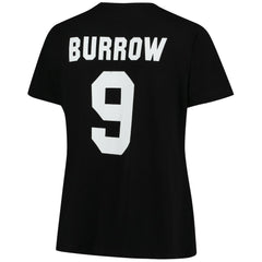 Joe Burrow Cincinnati Bengals Women's Plus Size Name & Number V-Neck T-Shirt - Black online