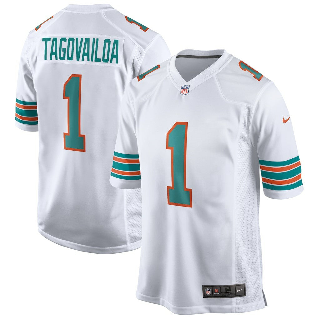Tua Tagovailoa Miami Dolphins 2nd Alternate Game Jersey - White | Nike online