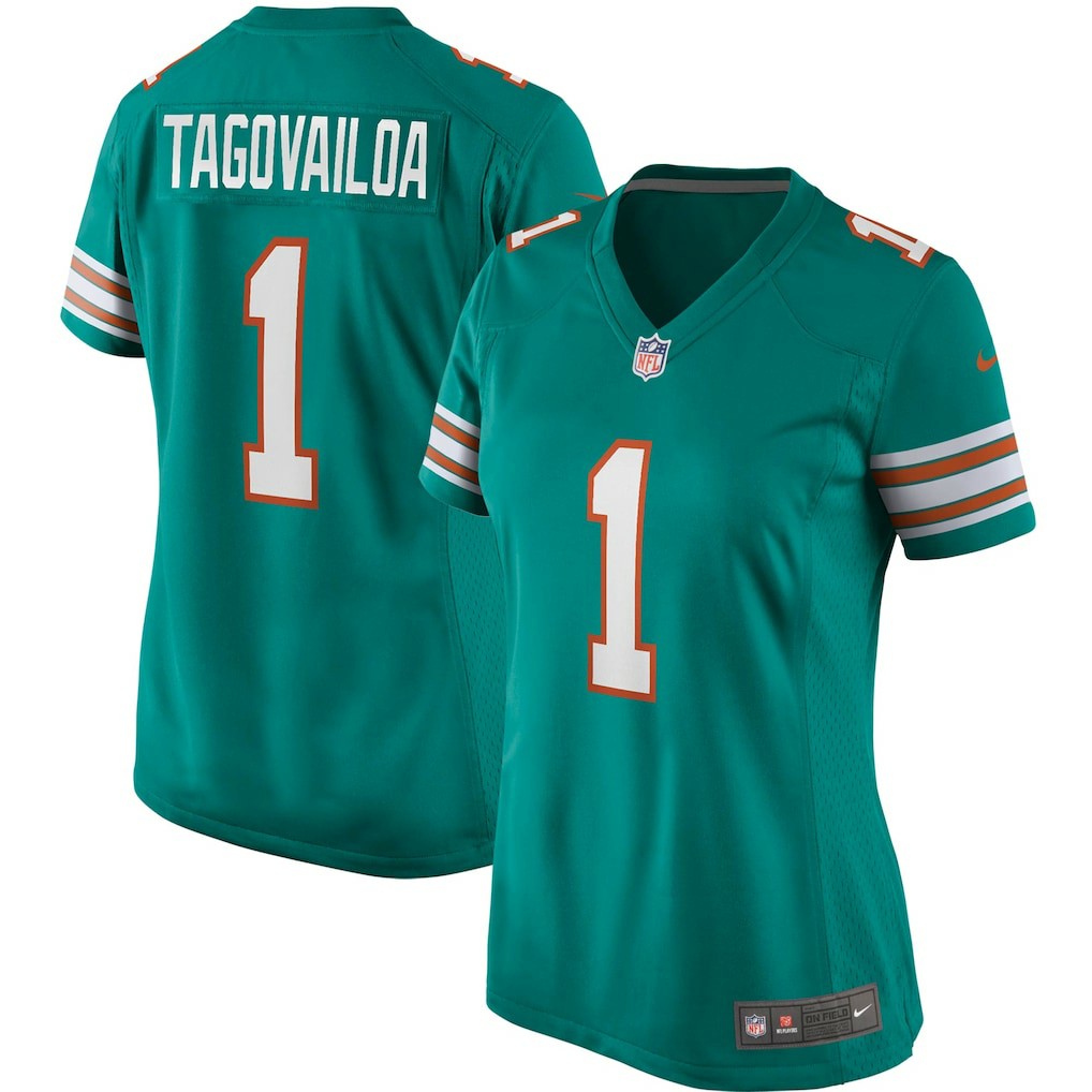 Tua Tagovailoa Miami Dolphins Women's Alternate Game Jersey - Aqua | Nike sale