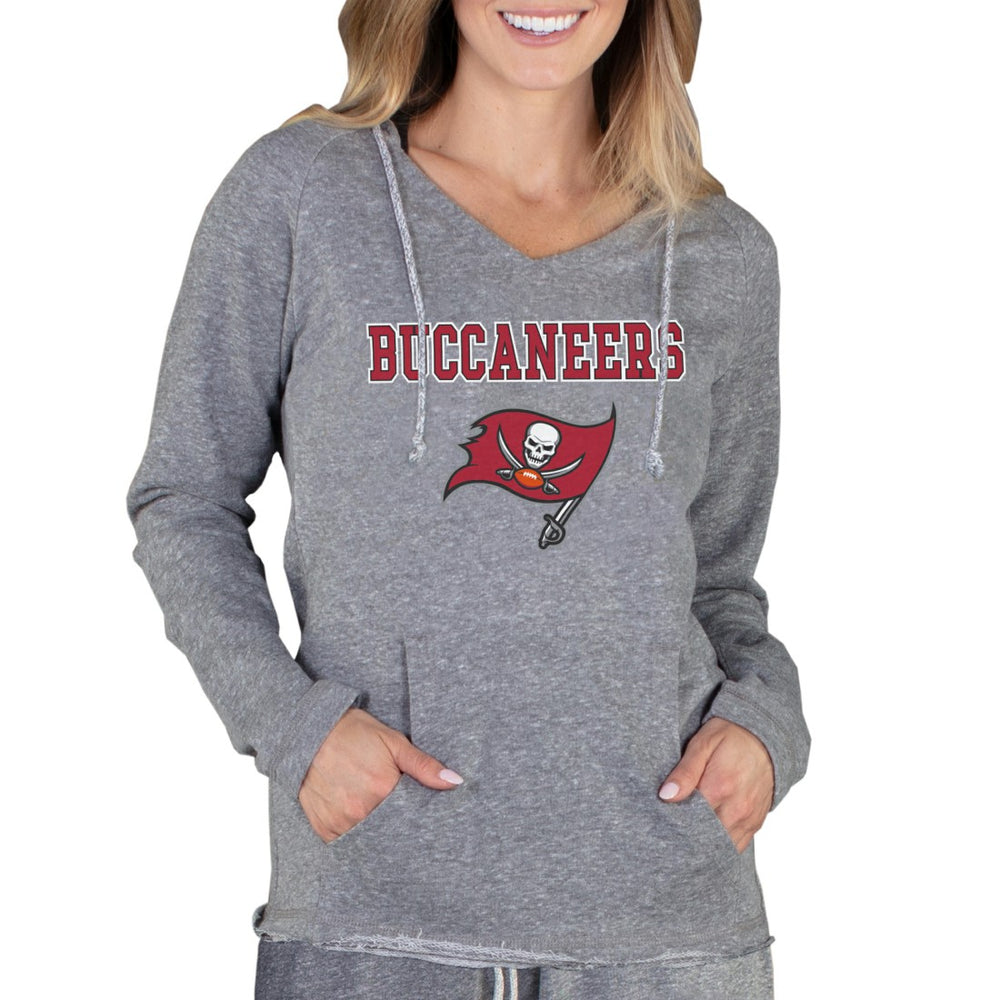 Tampa Bay Buccaneers Concepts Sport Women's Mainstream Tri-Blend Raglan Hoodie V-Neck Top - Gray cheap