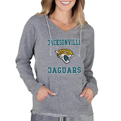 Jacksonville Jaguars Concepts Sport Women's Mainstream Tri-Blend Raglan Hoodie V-Neck Top - Gray cheap