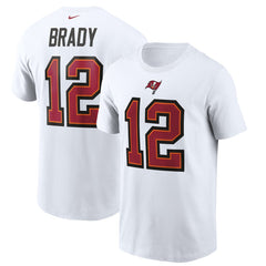 Tom Brady Tampa Bay Buccaneers Name & Number T-Shirt - White | Nike cheap