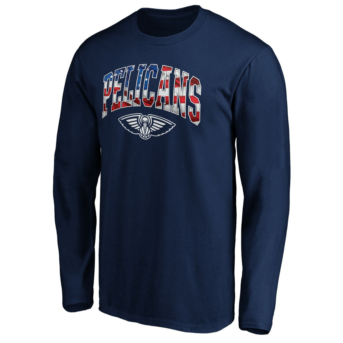 New Orleans Pelicans Banner Wave Long Sleeve T-Shirt - Navy outlet