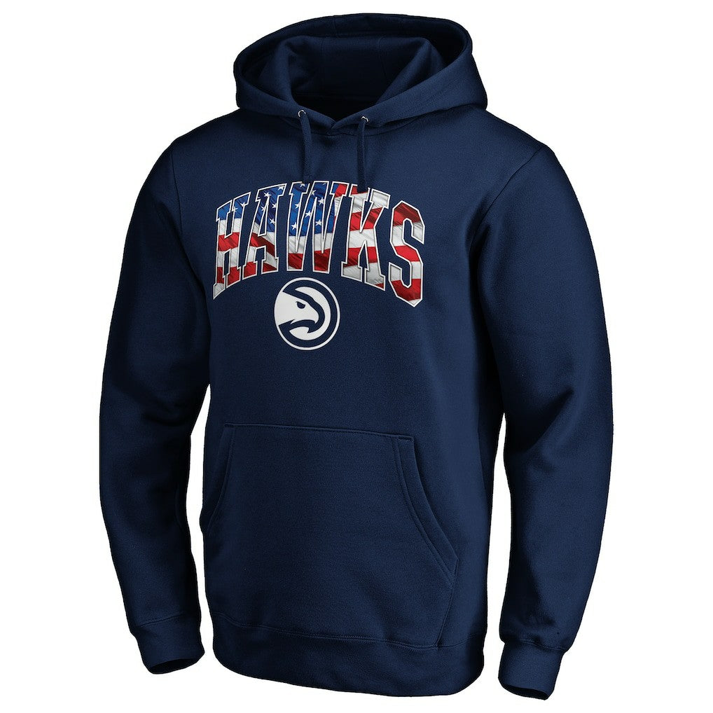 Atlanta Hawks Banner Wave Pullover Hoodie - Navy shop