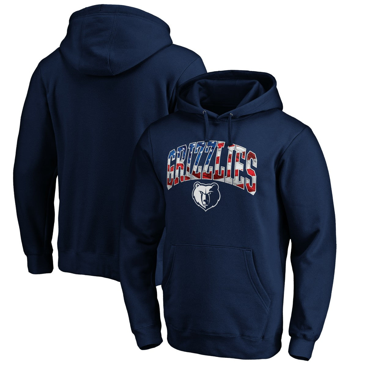Memphis Grizzlies Banner Wave Pullover Hoodie - Navy for sale