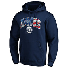 New York Knicks Banner Wave Pullover Hoodie - Navy on sale