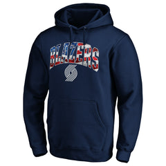 Portland Trail Blazers Banner Wave Pullover Hoodie - Navy on sale