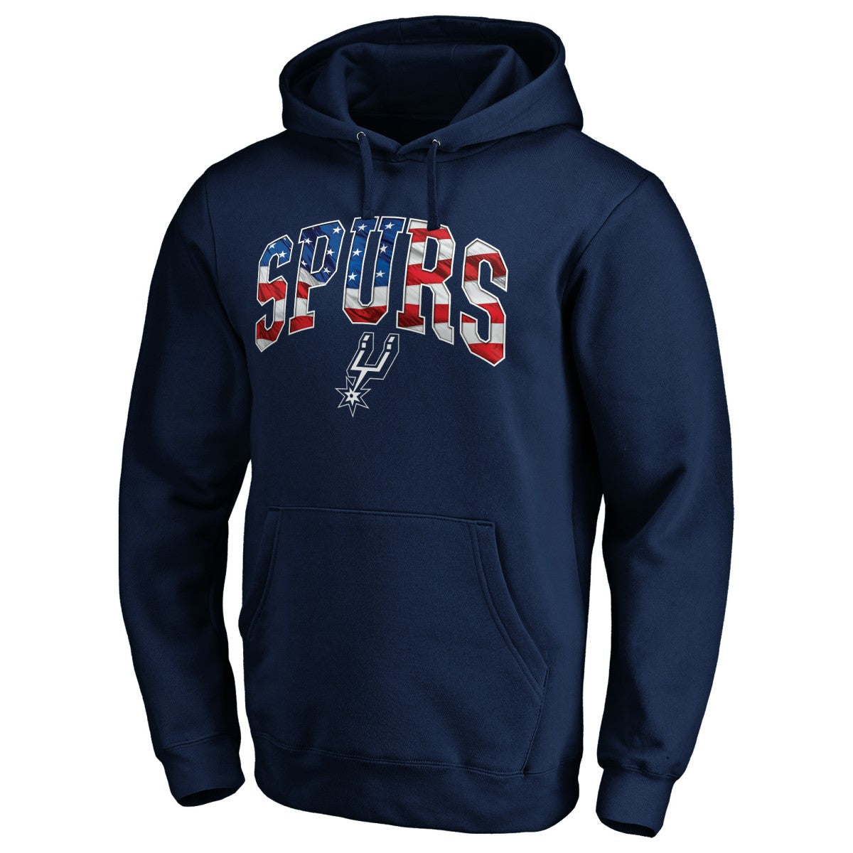 San Antonio Spurs Banner Wave Pullover Hoodie - Navy on sale