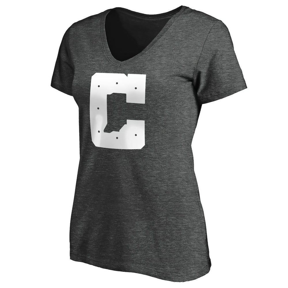 Indianapolis Colts Women's Secondary Logo V-Neck T-Shirt - Heather Gray sale