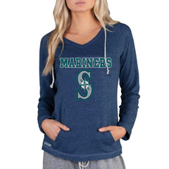Seattle Mariners Concepts Sport Women's Mainstream Terry Long Sleeve Hoodie Top - Navy