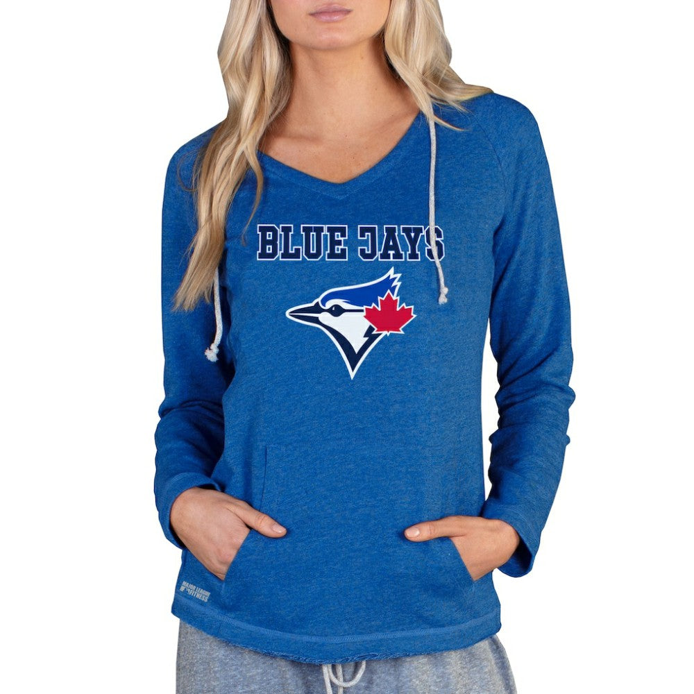 Toronto Blue Jays Concepts Sport Women's Mainstream Terry Long Sleeve Hoodie Top - Royal
