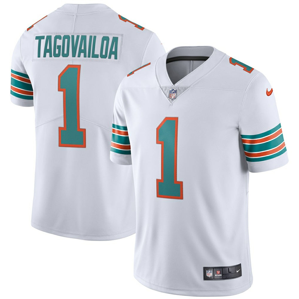 Tua Tagovailoa Miami Dolphins 2nd Alternate Vapor Limited Jersey - White | Nike for sale