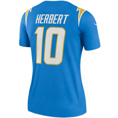 Justin Herbert Los Angeles Chargers Women's Legend Player Performance Top - Powder Blue | Nike cheap
