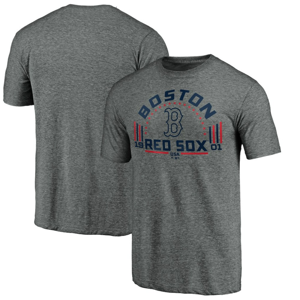 Boston Red Sox Team Freedom Tri-Blend T-Shirt - Gray