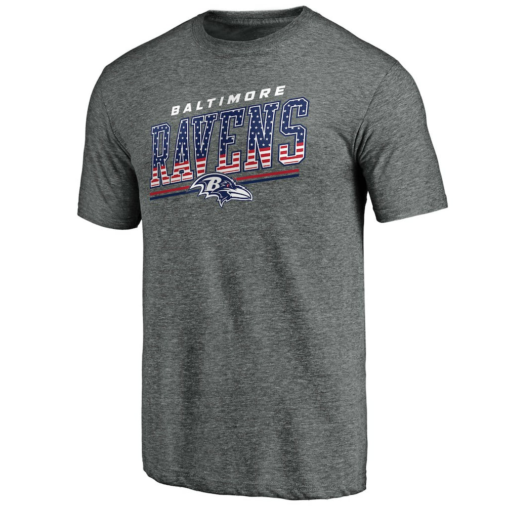 Baltimore Ravens Team Freedom Tri-Blend T-Shirt - Gray for sale