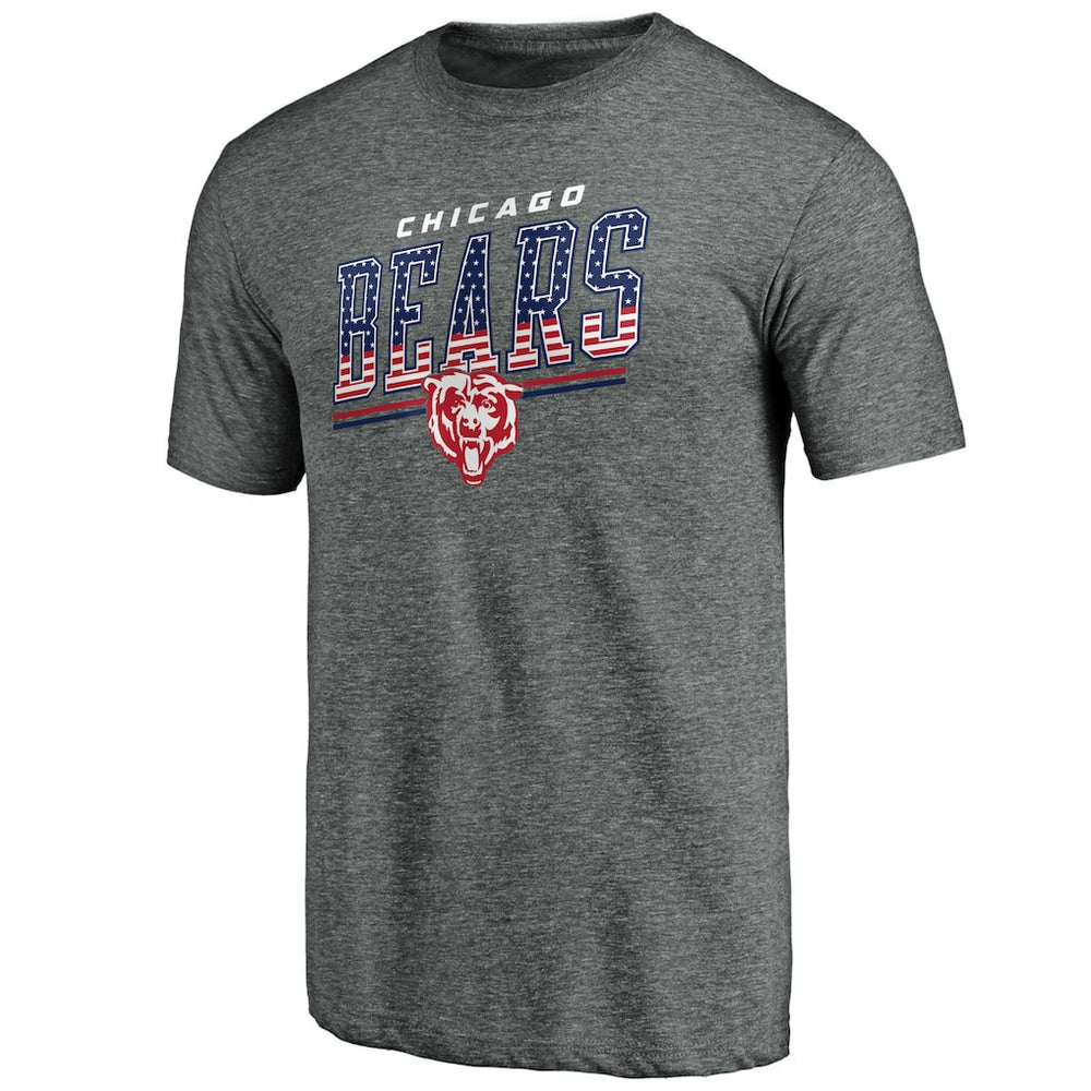 Chicago Bears Team Freedom Tri-Blend T-Shirt - Gray sale
