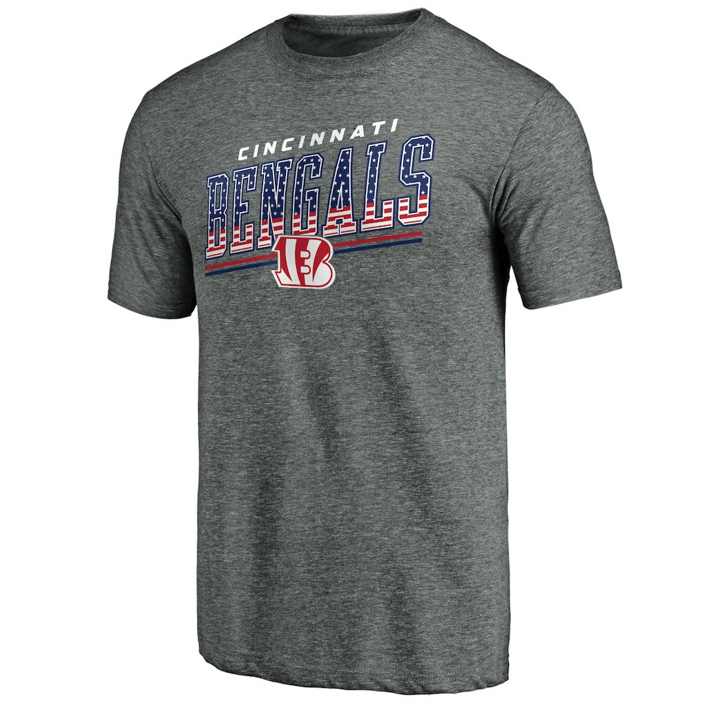 Cincinnati Bengals Team Freedom Tri-Blend T-Shirt - Gray cheap