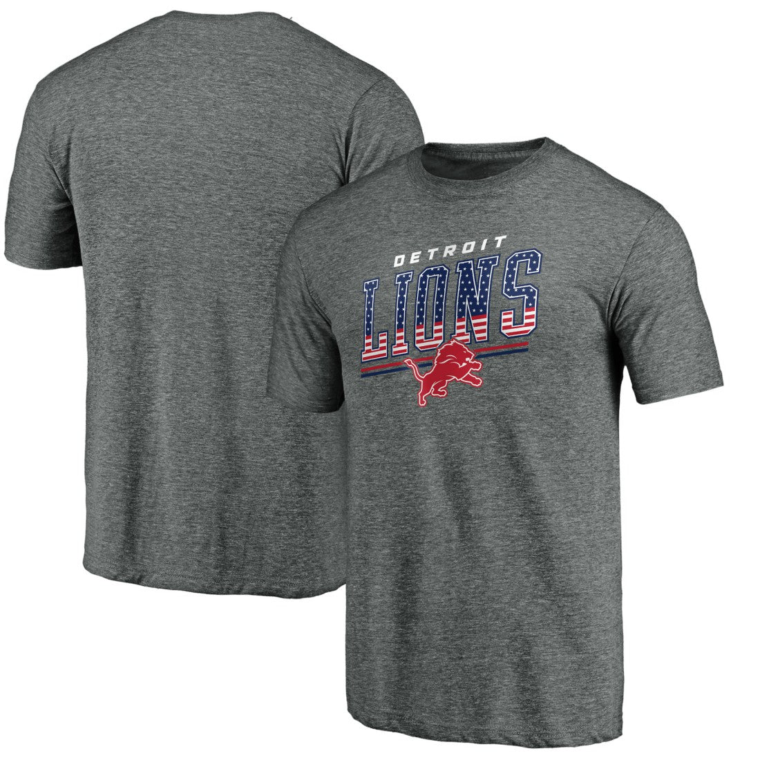 Detroit Lions Team Freedom Tri-Blend T-Shirt - Gray outlet