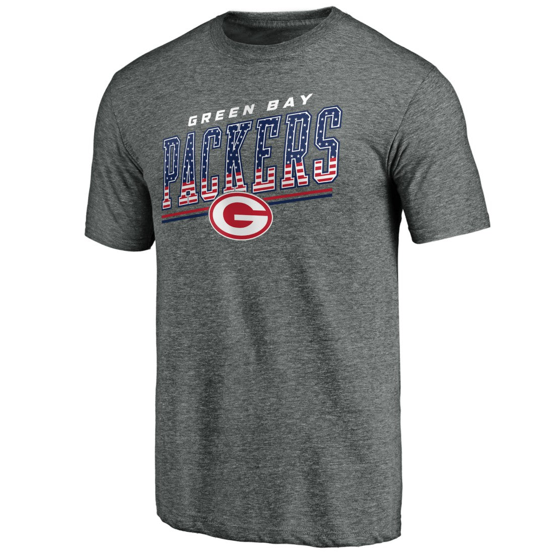 Green Bay Packers Team Freedom Tri-Blend T-Shirt - Gray discount