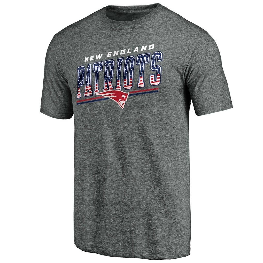 New England Patriots Team Freedom Tri-Blend T-Shirt - Gray cheap