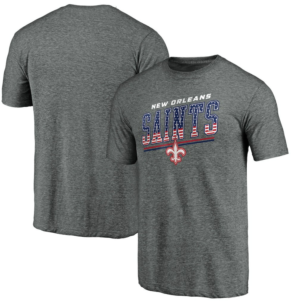 New Orleans Saints Team Freedom Tri-Blend T-Shirt - Gray cheap