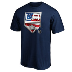 Los Angeles Kings Banner Wave Logo T-Shirt Navy