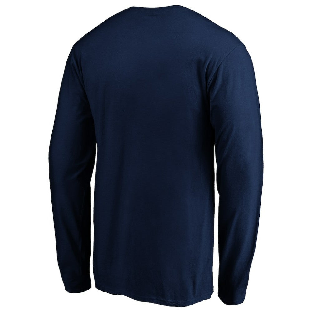 St. Louis Blues Banner Wave Logo Long Sleeve T-Shirt Navy