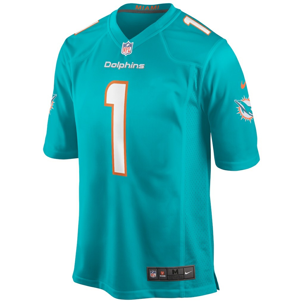 Tua Tagovailoa Miami Dolphins Player Game Jersey - Aqua | Nike discount