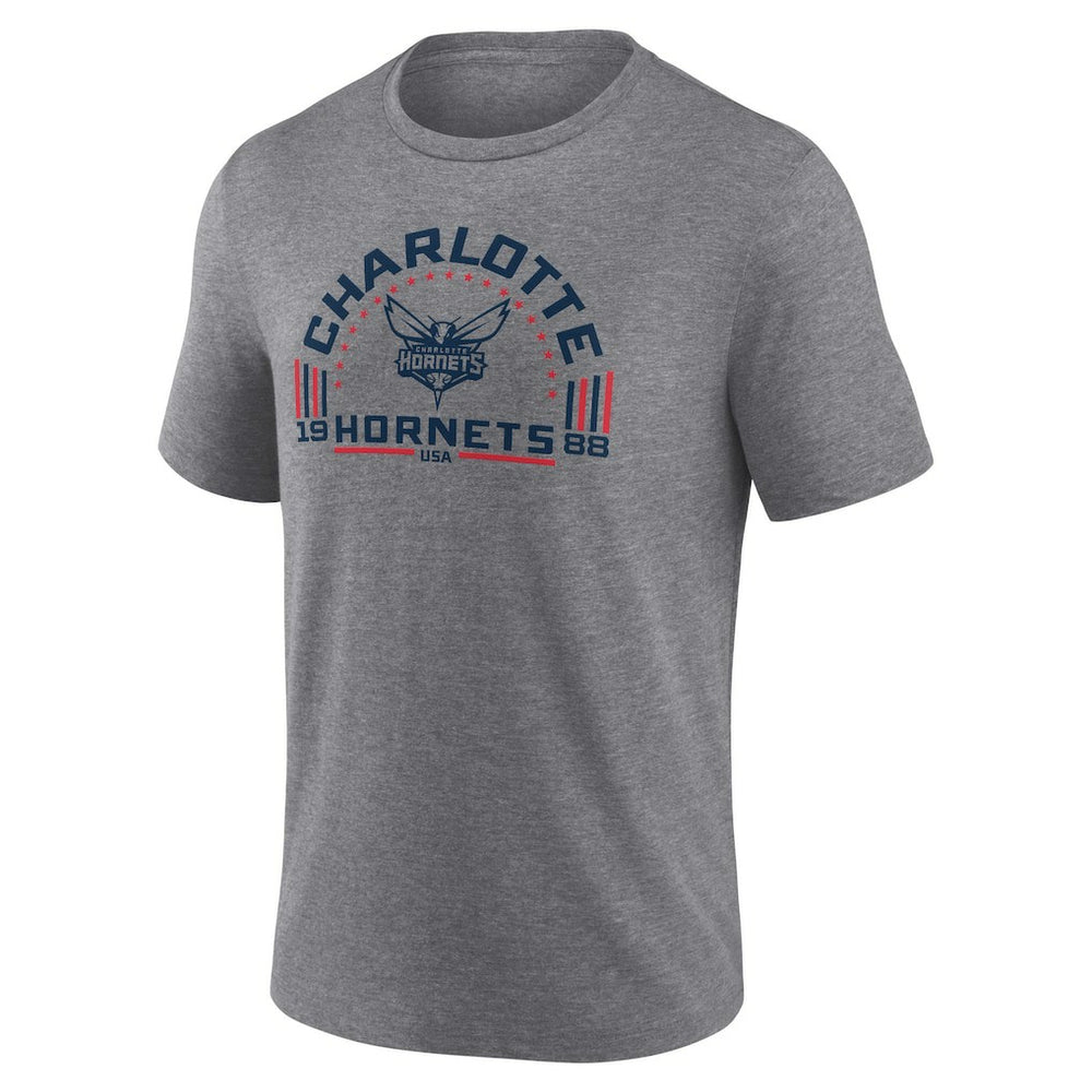 Charlotte Hornets Team Freedom Tri-Blend T-Shirt - Gray on sale