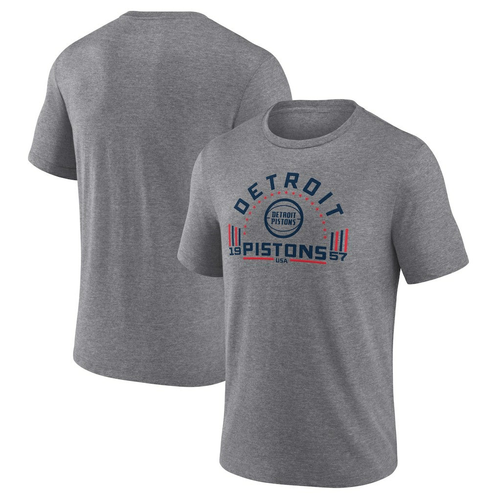 Detroit Pistons Team Freedom Tri-Blend T-Shirt sale - Gray outlet