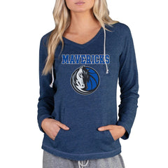 Dallas Mavericks Concepts Sport Women's Mainstream Terry Hooded Top sale - Navy on sale