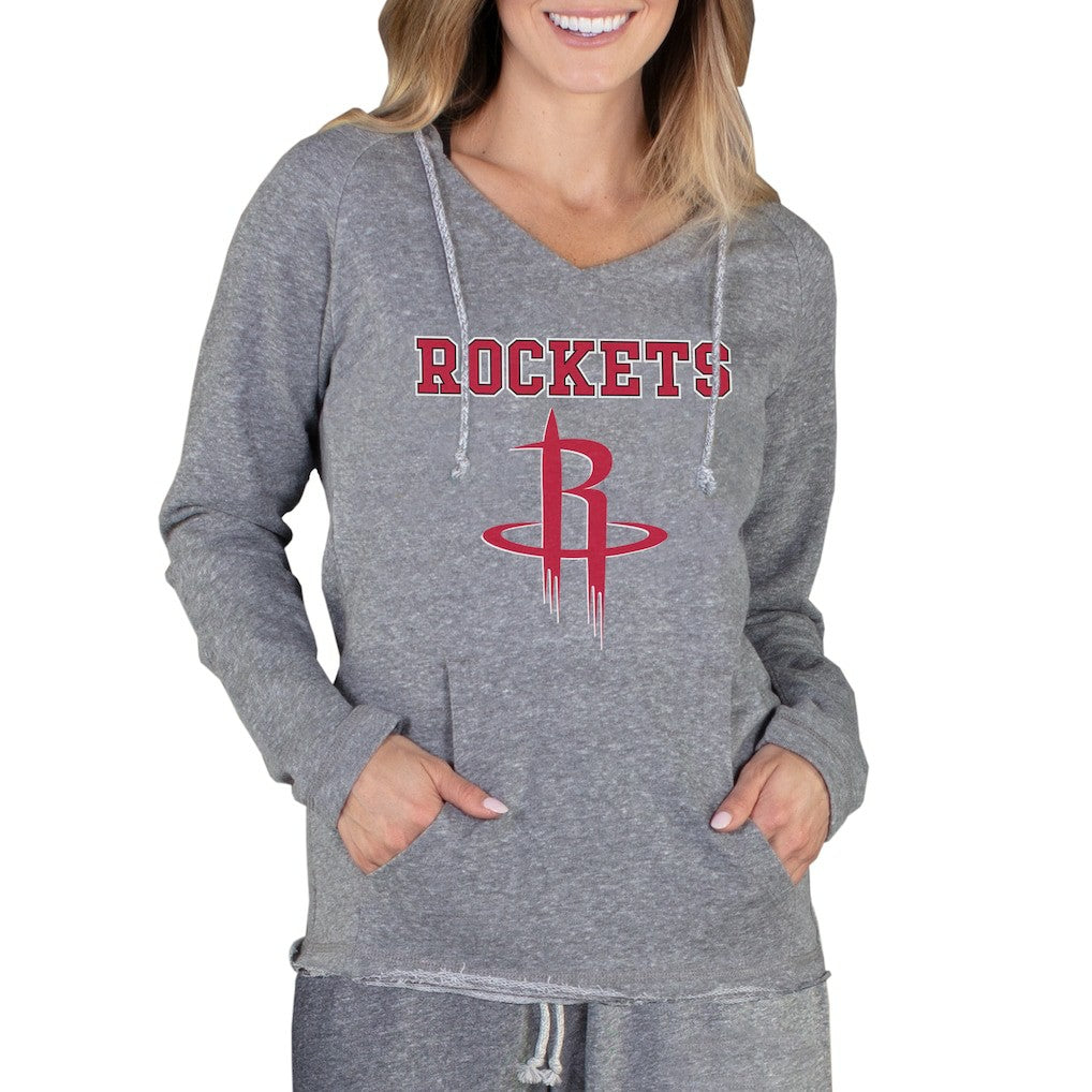 Houston Rockets Concepts Sport Women's Mainstream Terry Hooded Top - Gray for sale