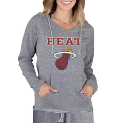 Miami Heat Concepts Sport Women's Mainstream Terry Hooded Top - Gray for sale