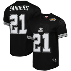 Deion Sanders Dallas Cowboys Retired Player Name & Number Mesh Top - Black for sale