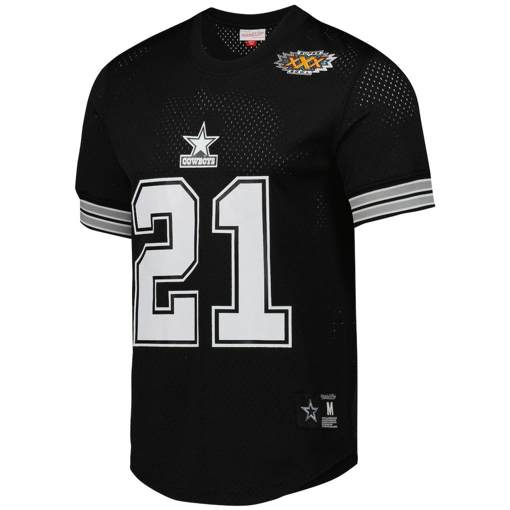 Deion Sanders Dallas Cowboys Retired Player Name & Number Mesh Top - Black for sale