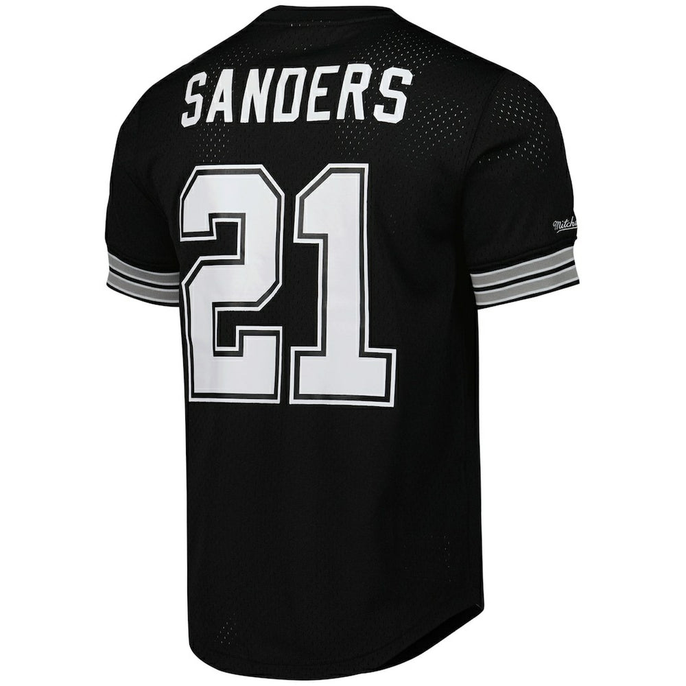 Deion Sanders Dallas Cowboys Retired Player Name & Number Mesh Top - Black for sale