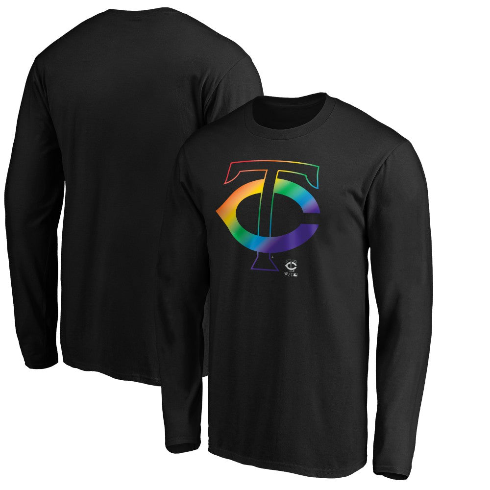 Minnesota Twins Team Pride Logo Long Sleeve T-Shirt - Black