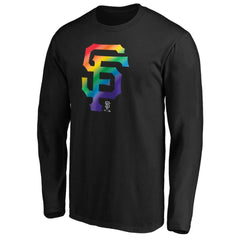San Francisco Giants Team Pride Logo Long Sleeve T-Shirt - Black