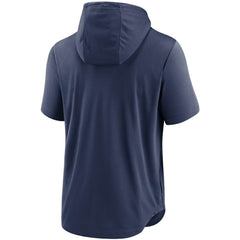 Detroit Tigers Home Team Short Sleeve Hoodie Top - Navy | Nike