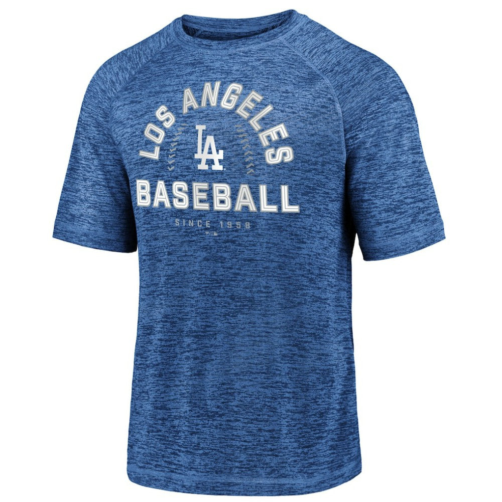 Los Angeles Dodgers Line Up Primary Threat Striated T-Shirt - Royal