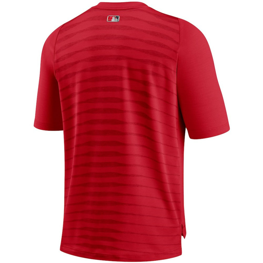 Washington Nationals Authentic Collection Pregame Performance V-Neck T-Shirt - Red | Nike