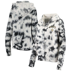 New Orleans Saints New Era Women's Tie Dye Fleece Full-Zip Hoodie - Black online