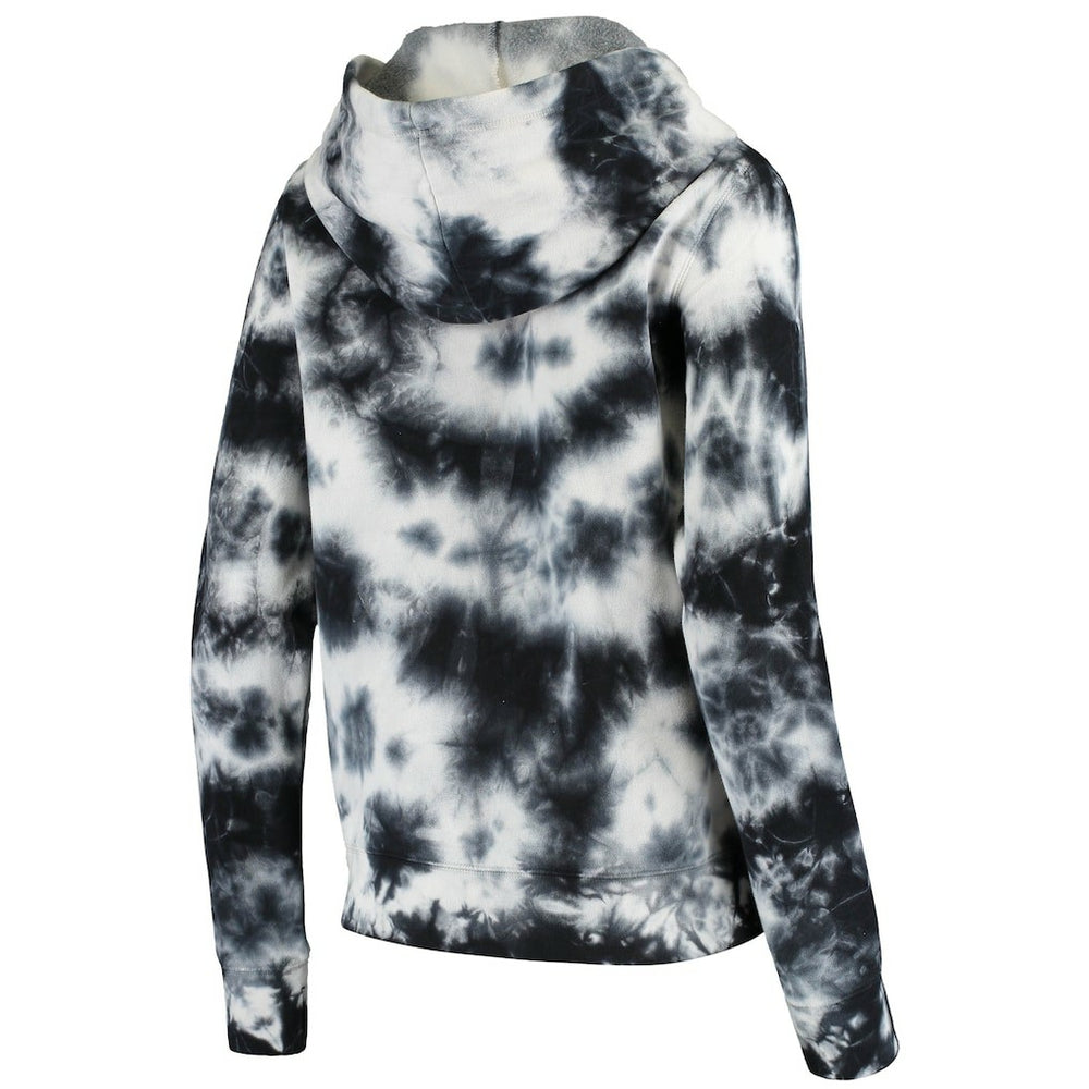 Las Vegas Raiders New Era Women's Tie Dye Fleece Full-Zip Hoodie - Black sale