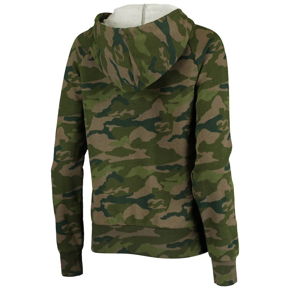 Los Angeles Rams New Era Women's Raglan Full-Zip Hoodie - Camo for sale